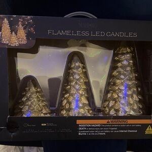 Silver Flameless LED Tree Candles